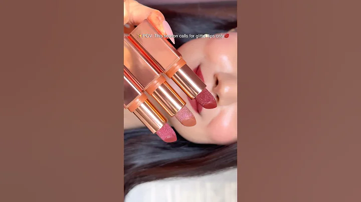 Swatching Viral Pilgrim Dubai Bling Glitter Lipstick ✨ 💕 #lipstick #makeup #shorts