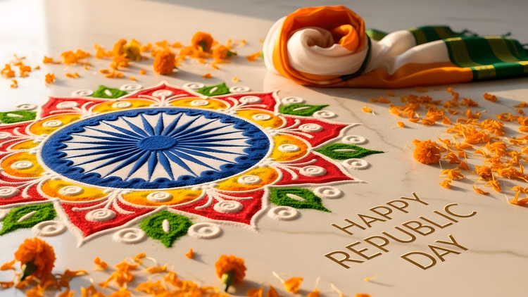 Republic Day Rangoli Design:गणतंत्र दिवस की रंगोली के सबसे नए और खूबसूरत डिजाइन, एक क्लिक में देखें - Latest Design Of Rangoli For Republic Day For School Easy Rangoli Design With Image