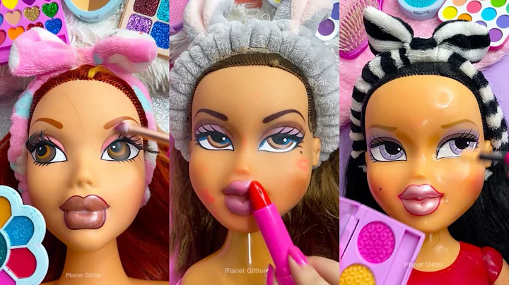 ASMR Satisfying with Unboxing Review Mannequin Makeup Skincare Sounds Video Fast Hair Style glow up - English