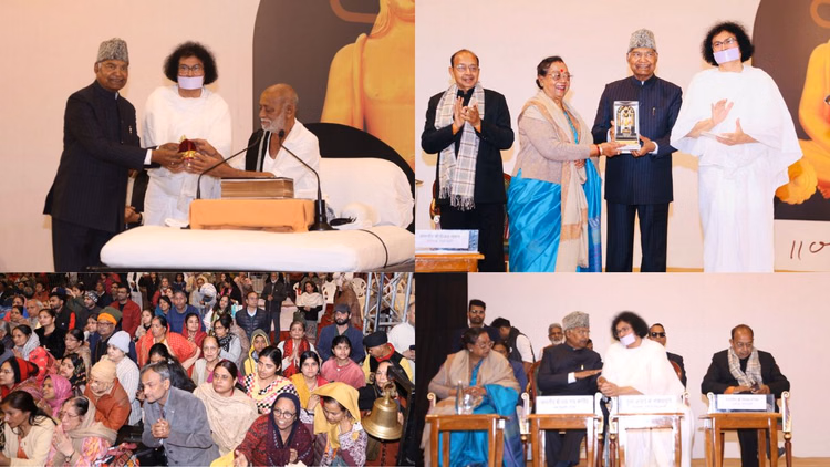 भारत मंडपम रामकथा समापन:मोरारी बापू का विश्व शांति संदेश, रामनाथ कोविंद बोले- आध्यात्मिक चेतना से जागेगा समाज - Former President Ramnath Kovind Reached Conclusion Of Bharat Mandapam Ramkatha