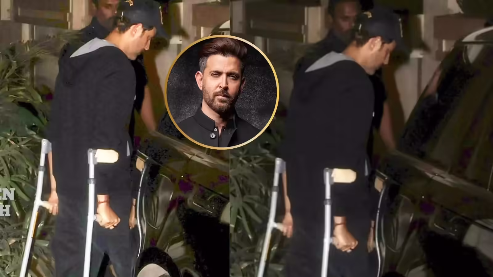 ऋतिक रोशन को बैसाखी के सहारे चलते देख फैंस बेचैन, पिछले साल भी लगी थी चोट, सब बोले- कृष 4 मत अटकाना - fans worried to see hrithik roshan walking with crutches amid krrish 4 direction