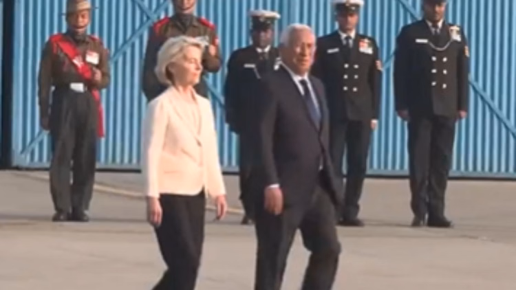 New Delhi:भारत पहुंचे गणतंत्र दिवस के मुख्य अतिथि, एंटोनियो लुइस और उर्सुला लेयेन, गार्ड ऑफ ऑनर से हुआ स्वागत - Republic Day Chief Guests Antonio Luis And Ursula Leyen Arrive India Welcomed With Guard Of Honour