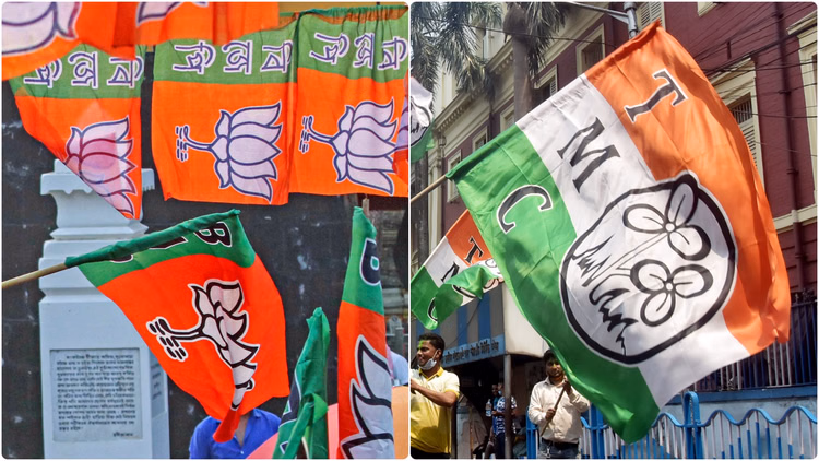 West Bengal:बंगाल में फिर बवाल! टीएमसी-भाजपा कार्यकर्ताओं में झड़प, फूंक डाला जनसभा का मंच - Tmc And Bjp Supporters Clash At Sakherbazar Kolkata Due To Use Of High Volume Microphone