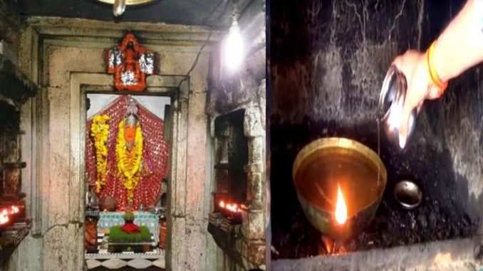 This miracle happens in this temple every day, don’t know with ghee but burn lightly with this thing