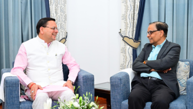 The Finance Commission team visits Uttarakhand, meets CM Dhami