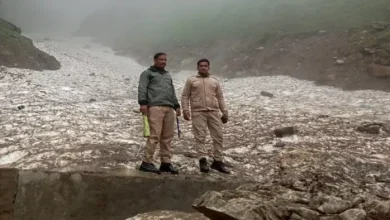 The risk of rain broke due to rain on Kedarnath Yatra route, security forces deployed – Ruddraprayag News Security Forces deployed at Kedarnath Glacier Point