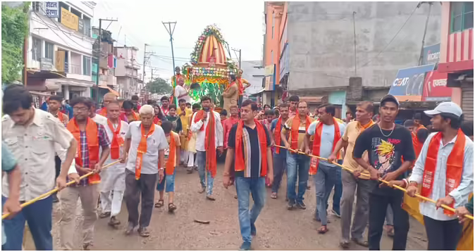 Historical Lord Jagannath Rath Yatra was taken out with pump, 158 years tradition
