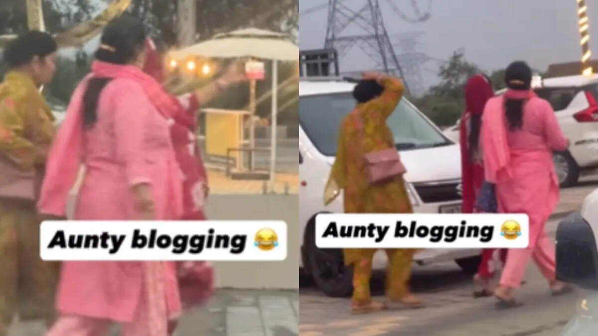When she saw aunties making video, the person said something like that which went viral, people couldn’t stop laughing