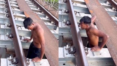 Show this brother the way to the gym, nothing will happen by risking his life like that.