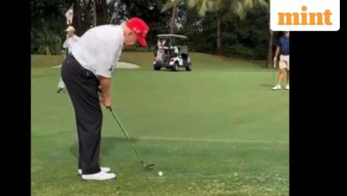 Trump shows golf skills, after fresh sweep at Biden’s game: ‘Winning is always nice!’