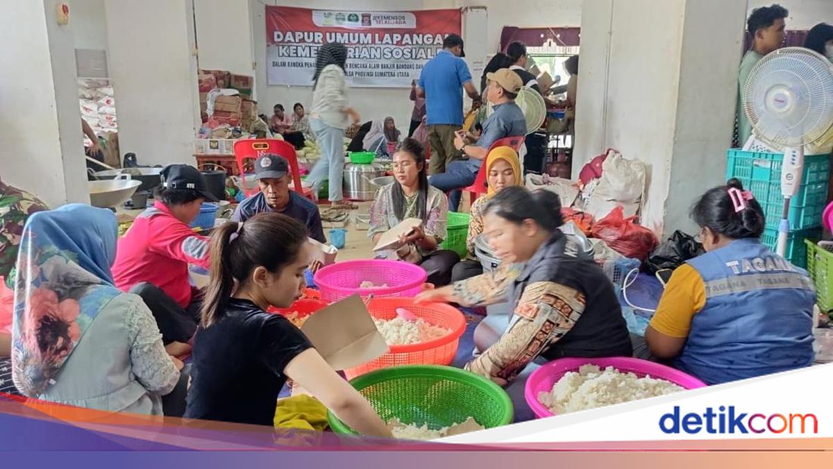 Ministry of Social Affairs Public kitchen produces 164 thousand servings of food in 3 Sumatra provinces