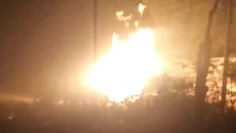 Fire broke out due to leakage in gas pipeline in Jodhpur, fire engines reached the spot