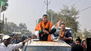 Ajay Yadav world powerlifting champion welcomed in Gaya, the whole city echoed with Bharat Mata Ki Jai