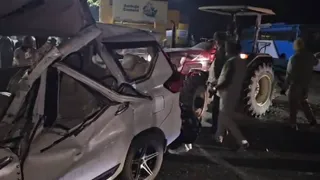 Punjab: Speeding car overturns after colliding with trolley in Gurdaspur, six injured in accident – gurdaspur car accident six injured in collision