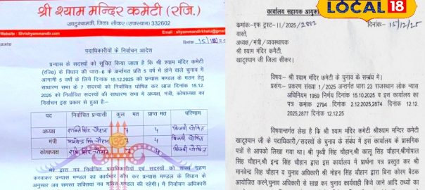 Khatushyamji Temple Committee election controversy deepens, new executive established despite ban, Shakti Singh becomes new president