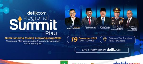 Minister of Home Affairs-Kapolda Riau highlights environmental issues at detikcom regional summit